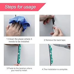 4PCS Bling Car Rear View Mirror Anti-Scratch