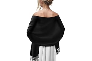 PAMEILA Women's Scarf Pashmina Shawls and Wraps for Evening Dress Wedding Bridal Bridesmaid Winter Warm Long Large Scarves