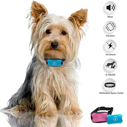 Anti bark Halsband Stop Hund Bellen Halsband No Shock Rinde Kontrolle Halsband für kleine mittlere und große Hunde humane und