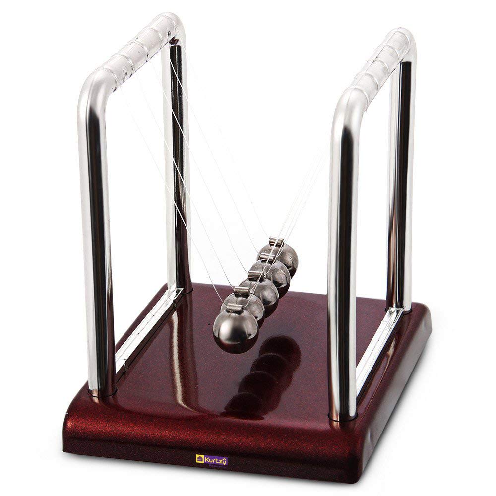 Kurtzy Newton Cradle Pendulum Swing Balance Ball Decoration for Home