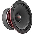 DS18 PRO-X5.4M Loudspeaker – 5.25", Midrange, Red Aluminum Bullet, 300W Max, 150W RMS, 4 Ohms - Premium Quality Audio Door Speakers for Car or Truck Stereo Sound System (1 Speaker)