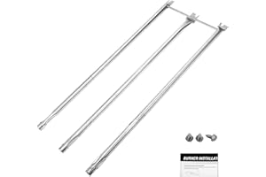 UikJOY 67820 67722 Grill Burner Replacement for Weber Genesis 300 Series, Genesis E/S-310 Grills with Side Control Knobs, 34-1/4 Inch Grill Burner Tube for Weber 67722 67820 Stainless Steel