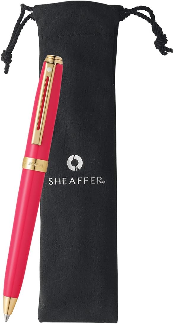 Sheaffer Mini Ballpoint Pen Prelude Glossy Pink in Gift Box, Gold,White,Pink,Black - Image 3