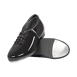 Linodes PU Leather Lace Up Tap Shoe Dance Shoes for