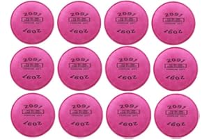 LMINHAN 6 Pairs 2091 Particulate Filters, 2091 Filter for Dust Asbestos Woodworking Sanding Compatible with 6000 6200 6800 Series Respirator Mask (12pcs 2091 Filters)