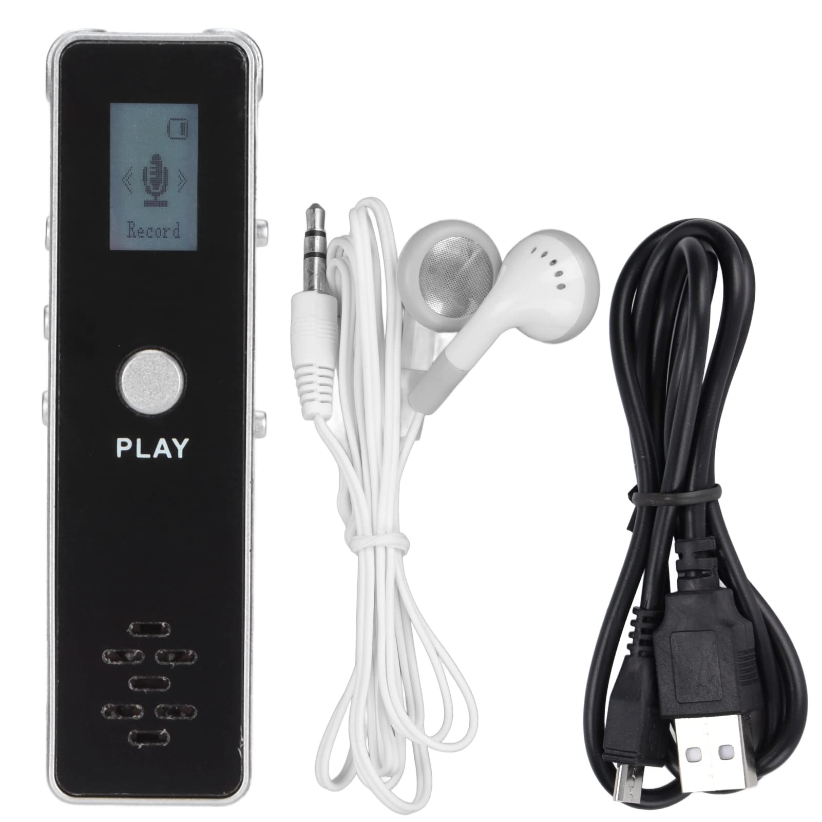 Ciciglow Digital Voice Recorder, 45 Hours (32kbps) Stereo Recording, Professional Noise Reduction, USB & OTG Connection ABS Material