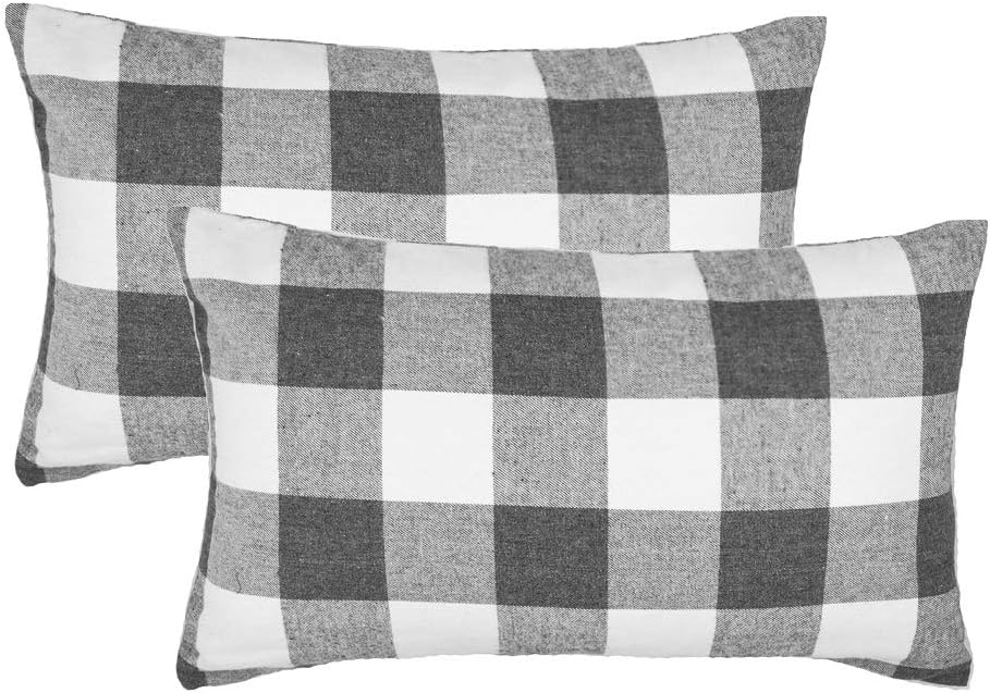 Amazon Com 4th Emotion Set Of 2 Farmhouse Buffalo Check Plaid