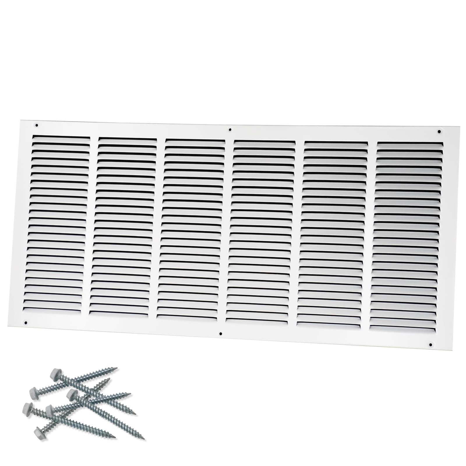 Photo 1 of Howeall 30"W x 12"H [Duct Opening Size] Steel Return Air Grille, Air Return Vent Cover for Ceiling and Sidewall - HVAC Air Vent Covers - [Outer Dimensions: 31.75"W x 13.75"H]