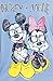 Disney Women's Plus Size T-Shirt Mickey Minnie Mouse Glasses Print (Blue, 2X)