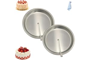 Easy Release Pans Round with Lever, 9.7" Quick Release Easy-Out Cake Pan Set,Baking Tools Pans Stainless Steel Round,Apple Pi
