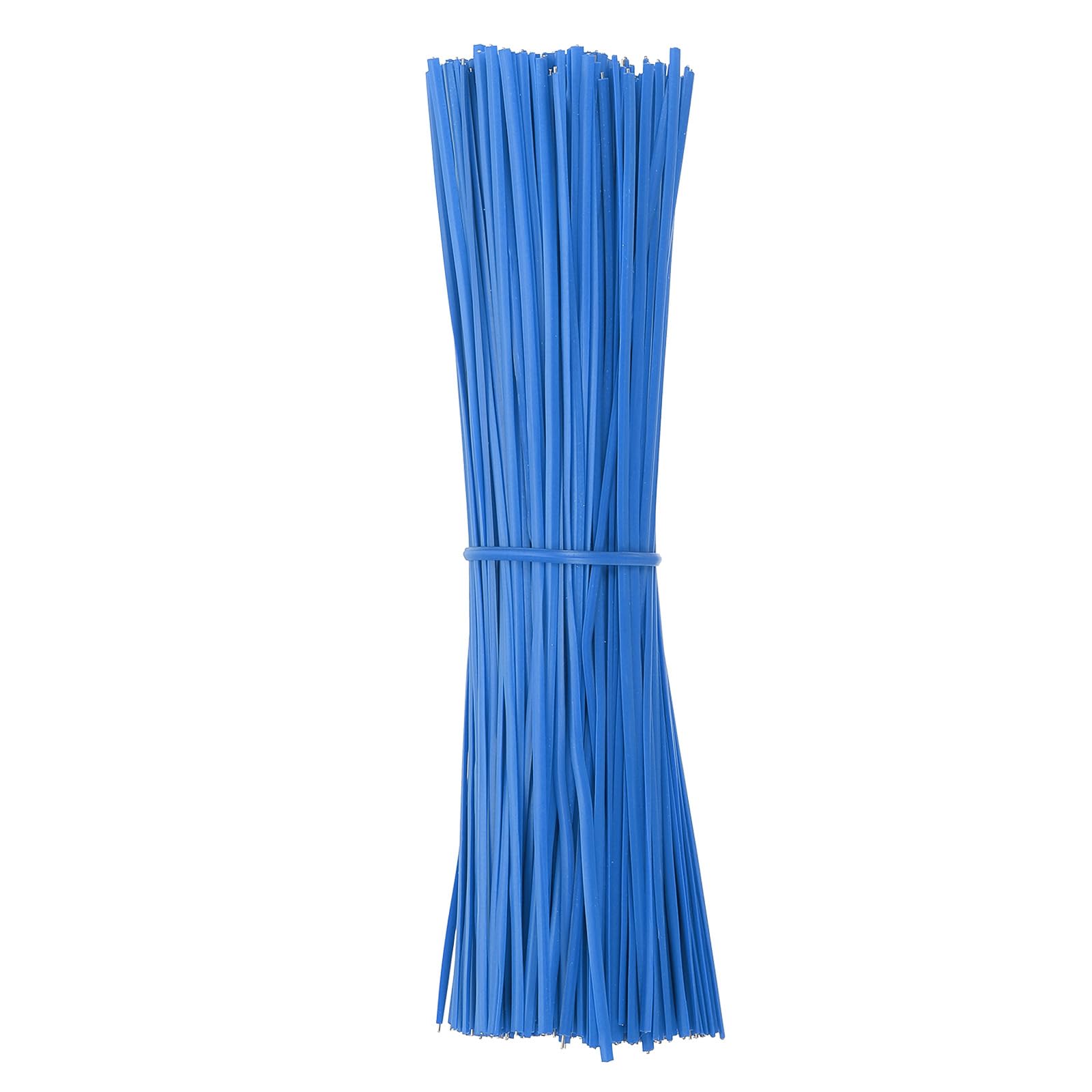 PATIKIL Plastic Twist Ties, 300 Pcs 6 Inch Reusable Cable Ties, 0.08 Inch Wide Bag Coated Ties for Household and Office Use, Blue