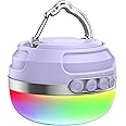 ZMNT LED Camping Lantern Rechargeable 1400LM, Up to 420H Running Time Camping Tent RGB Light, 10400mAh Emergency Hanging Light for Hurricane, Power Outages, Home, Hiking,Violet