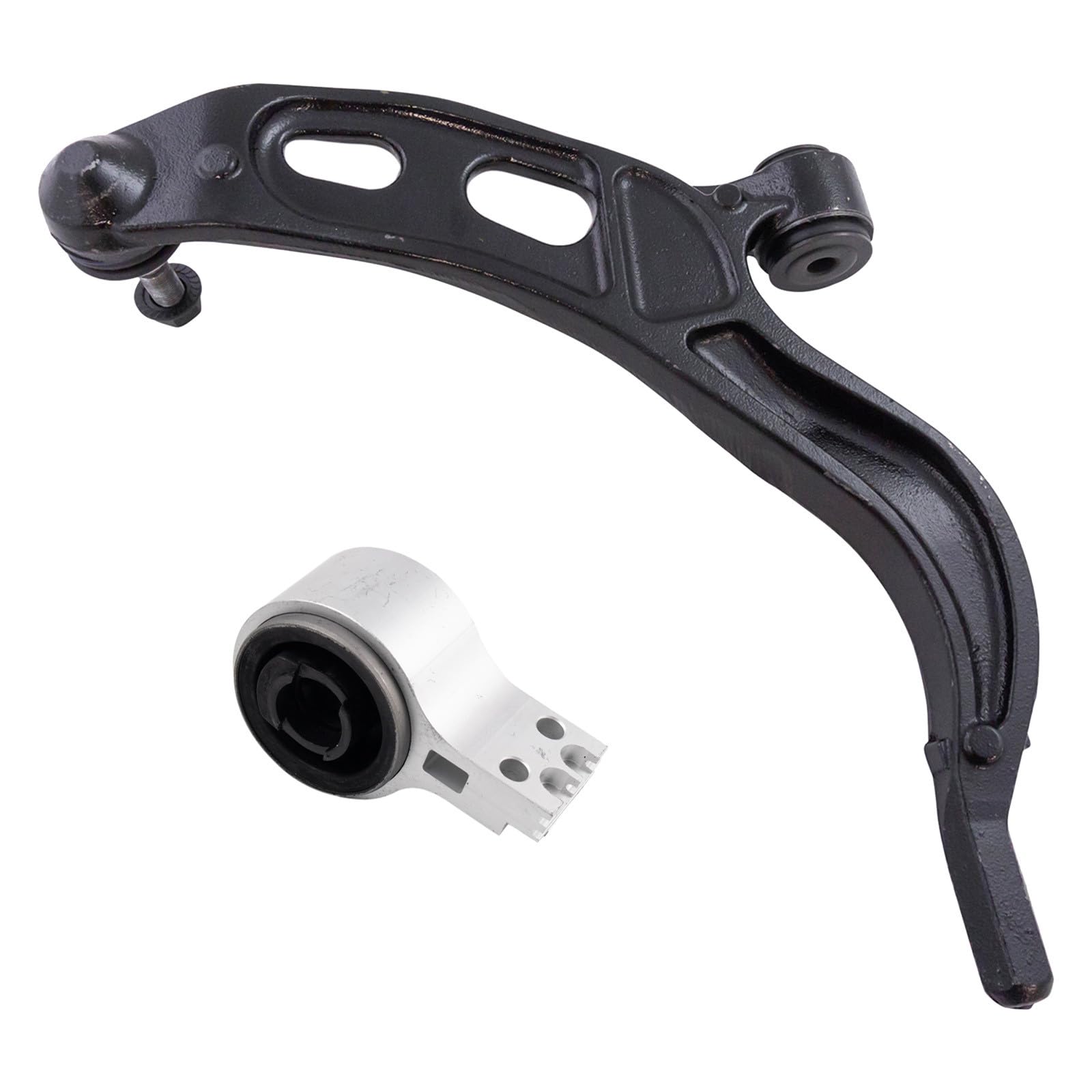 TRQ Front Right Lower Control Arm with Ball Joint Steel Compatible with 2010-2012 Ford Flex Lincoln MKT Image