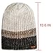 LETHMIK Unique Slouchy Beanie Unisex Mix Knit Skully Hat Ski Cap Beige