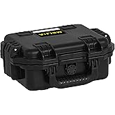 MEIJIA Premium Waterproof Hard Compact Camera Case with customizable fit foam,Full Protection with Light&Convenient Design,11.8"x9.82"x4.7",Elegant Black