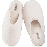 Snug Leaves Women's Fuzzy Scuff Slippers Soft Comfy Memory Foam Non-slip Indoor House Shoes
