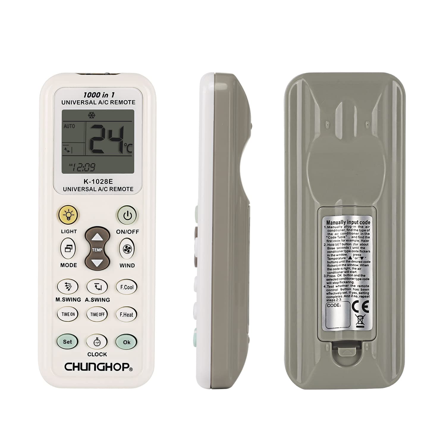 Photo 1 of All in One K-1028E Universal A/C Air Conditioner Remote Control 1000 in 1 Controller for LG Gree Midea Toshiba Haier Daikin Hitachi Sharp Panasonic Samsung Sanyo Hisense Fujitsu Air Condition