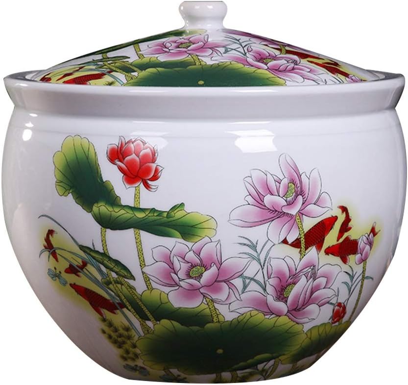 Ceramic Rice Bucket Grain Storage Containers Snack Storage Cans Flour