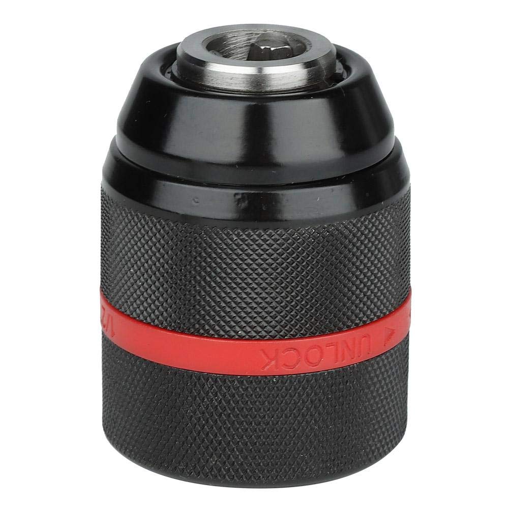 Keyless Drill Chuck, Self-Tighten Hand Drill Chuck 1/2-20UNF Mount 2~13mm Clamp Range Chuck Tool for Multiple Purposes