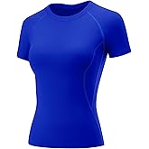 LOMON Womens Workout Tops Short Sleeve Raglan Athletic Shirts Yoga Gym Crewneck Quick Dry Tshirts