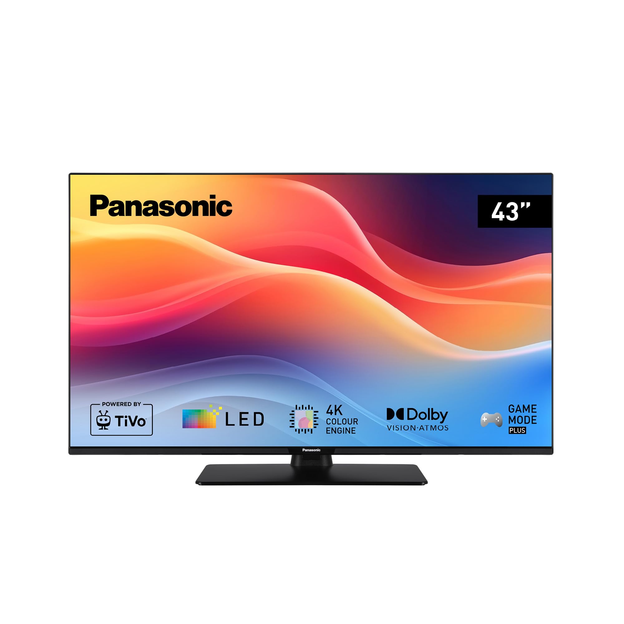 Panasonic TB-43W61AEZ, Serie W61 43 pollici, Smart TV LED 4K Ultra HD, 2025, TiVo, Dolby Vision e Atmos, Game Mode Plus, Controllo Vocale Alexa e Google, Nero