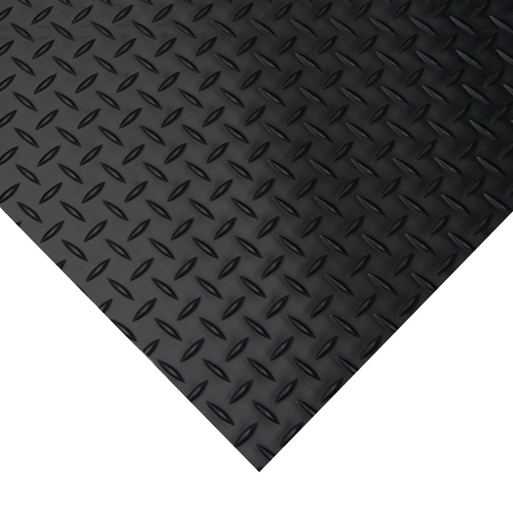 RubberCal "Diamond Plate Rubber Flooring Rolls, 3mm x 4ft Wide Rolls Buy Online in Canada at