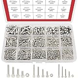 Hilitchi 110-Piece 304 Stainless Steel Dowel Pin Set – 5mm Diameter, 7 Lengths (10-40mm) In Storage Case