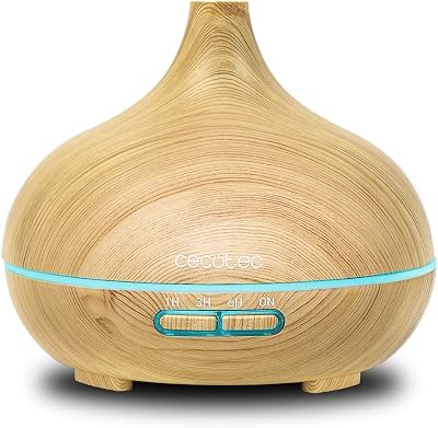 Humidificador Ultrasónico y Difusor de Aromas con Temporizador Pure Aroma 300 Yang. 10 W, 300 ml, Temporizador hasta 6 Horas, 7 Colores LED, Función Aromaterapia, Ultrasilencioso