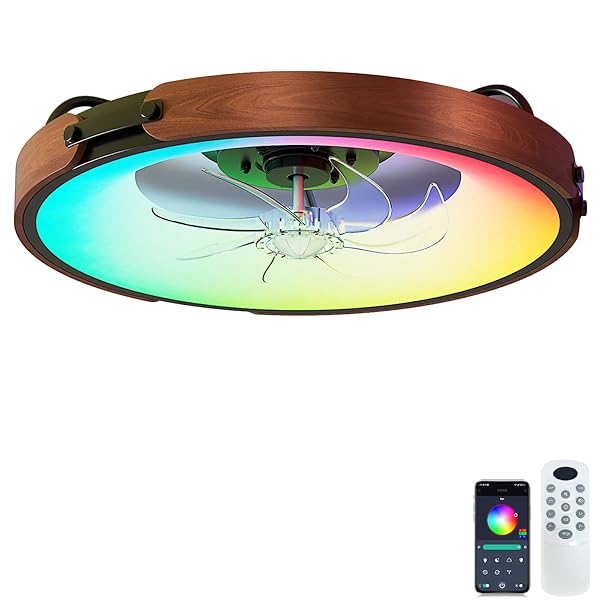 CARREFOUR 20″ SMART CEILING FANS WITH LIGHTS –...