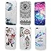iPhone 7 Plus Case (5.5 inch) - 6 Pcs Shock-absorption Soft TPU Rubber Skin Bumper Case Transparent Crystal Clear Cute Colorful Print Patterns Ultra Thin Slim Protective Cover by Badalink - Group 1