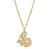 LADYGD Snake Necklace for Women Trendy 14K Gold Plated Cubic Zirconia Dainty Serpent Pendant Necklaces Handmade Gold Jewelry Gifts