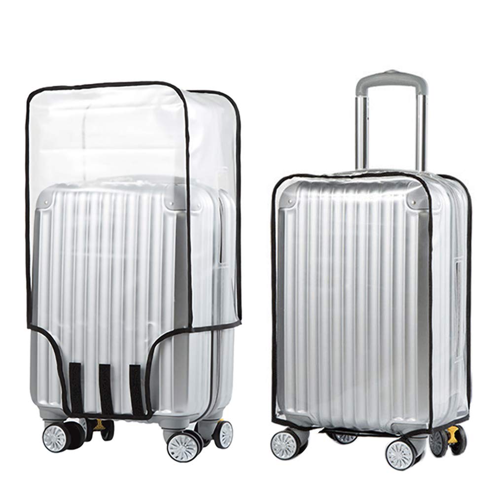 Clear PVC Suitcase Cover Protectors, Waterproof Luggage Protector Trolley Case Cover Dustproof Scratchproof Luggage Cover for Wheeled Suitcase(20 Inch)