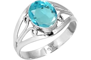 Garnet, Lapis, Moonstone, Crystal Oval Handmade Ring Genuine 925 Sterling Silver Boho Natural Gemstone Jewelry For Women