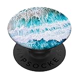 Tropical Ocean Waves PopSockets PopGrip: Swappable