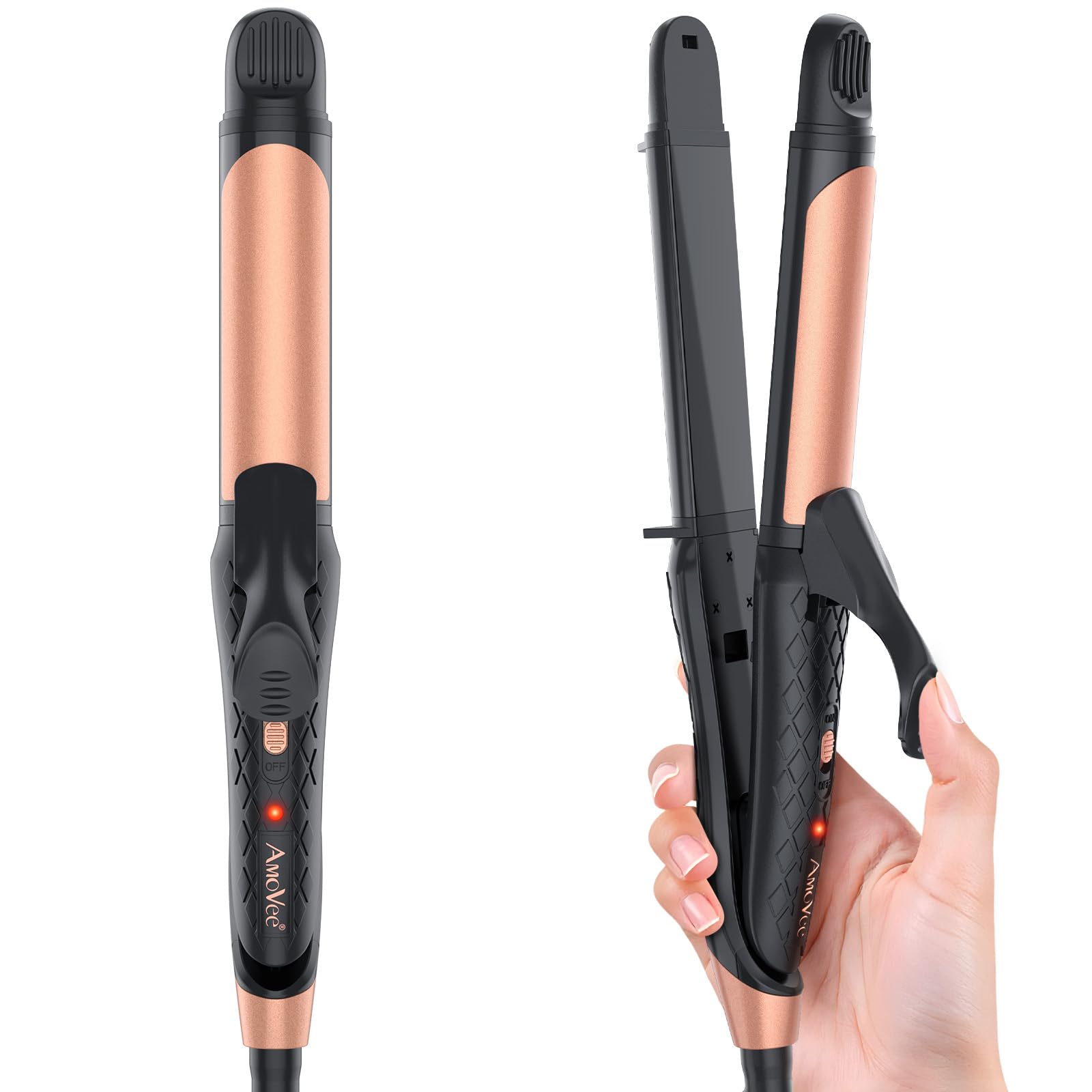 Photo 1 of Dual Voltage Curling Iron 2-in-1 Curling Iron 1 Inch,(100V~240V) Dual Voltage Hair Straightener Travel CurlingIron European Flat Iron(Black)