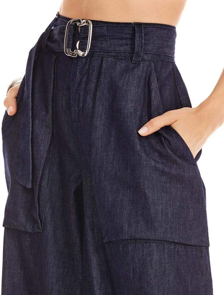 calça pantalona morena rosa