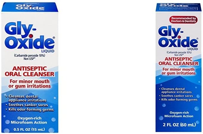 Gly-Oxide Liquid Antiseptic Oral Cleanser, 0.5 oz and 2 oz: Health & Personal Care