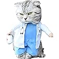 NACOCO Dog Cat Doctor Costume Pet Doctor Clothing Halloween Jeans Outfit Apparel (S)