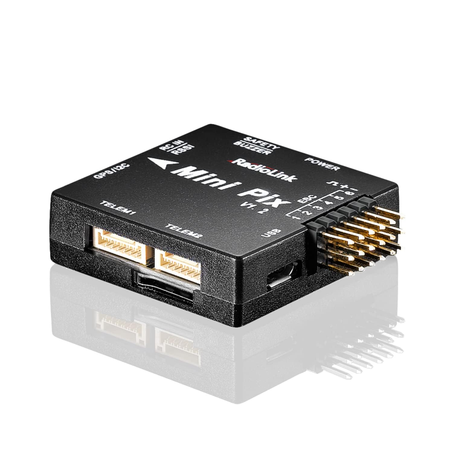 Radiolink Mini Pix V1.2 Flight Controller for 3-6 Axis FPV Drone/Helicopter/Plane/Quad/Car/Boat, Automatic Operation, Suitable for Adult