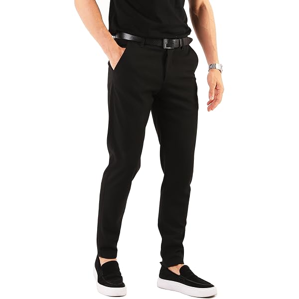 athletic fit dress pants Men's High Elasticity Dress Pants Premium Ultra Stretch Comfy Classic  Casual Pant Flat Front Straight Fit Trouser Pant (US, Numeric, 29, Regular,  Regular, Black) at Amazon Men's Clothing store