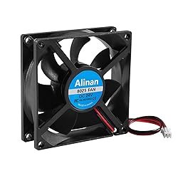 Alinan 4pcs 8025 24V Fan 80x80x25mm 2-pin Sleeve