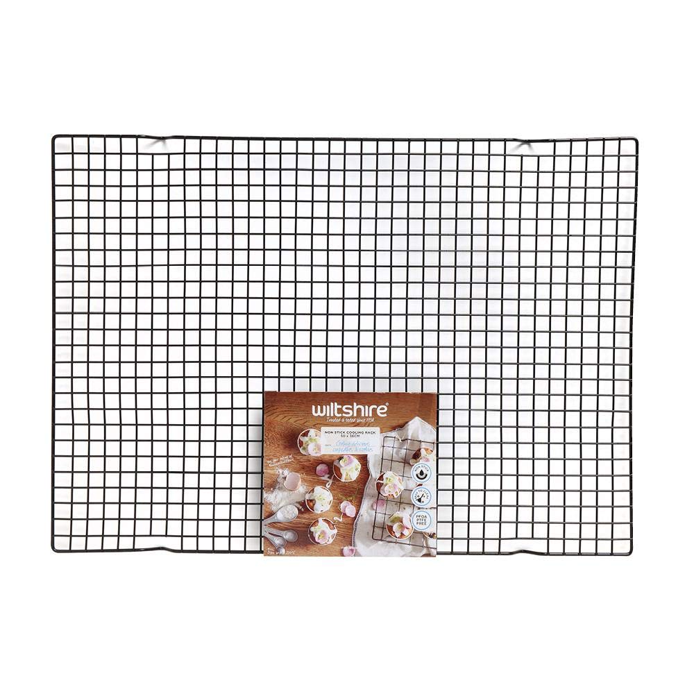 Wiltshire Cooling Rack, Medium, PFOA & PTFE Free, Non-Stick Coating, 26x2x41cm, Black