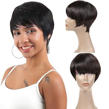 Amazon Com Brazilian Hair Short Curly Bob Wigs For Black Women