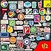 QWDDECO (110 pcs) App/Software Icon/Logo/Mark Sticker Pack Vinyl Kawaii Decal Stickers for Water Bottles Laptop Luggage Skateboard iPhone Car-Party Favors for Programmer,Adults,Teens -Waterproof