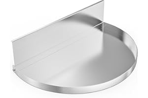 only fire Stainless Steel Detachable Grill Drip Pan for Weber 22" Kettle Grills, Grease Tray Liner with Removable Charcoal Di