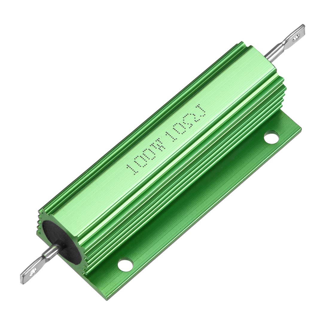 sourcingmap Aluminum Case Resistor 100W 10 Ohm Wirewound Green for LED Replacement Converter 100W 10RJ