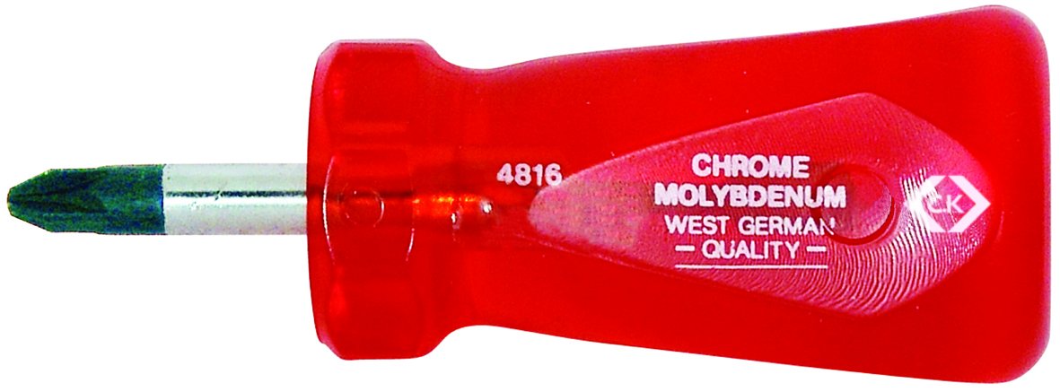 C.K T4816 1 PZ1 x 25 mm Stubby Pozidriv Screwdriver