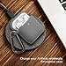 GMYLE AirPod Case, Silicone Protective Cover Skins with Keychain for Airpods Earbuds Wireless Charging Case, Accessories Set Compatible with Apple AirPods 2 & 1, Ash Grey [Front LED Visible]
