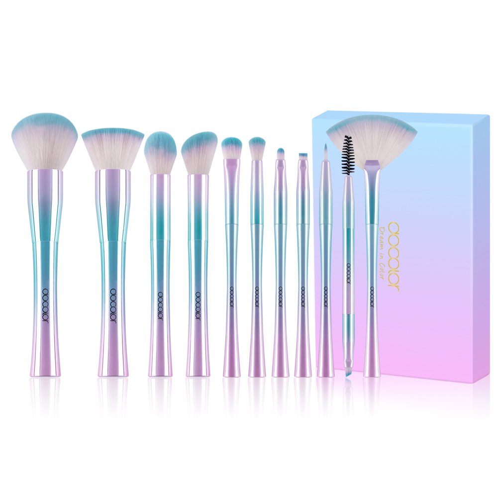 Best Metal Rose 11 Piece Makeup Brush Set
