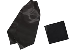 Dan Smith Solid Long-Self Ascot For Wedding Cravat Tie Silk Blend 53" Big And Tall